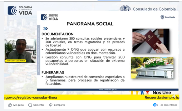 Participación ciudadana y rendición de cuentas en el exterior 2023 del Consulado de Colombia en Guayaquil - Ecuador