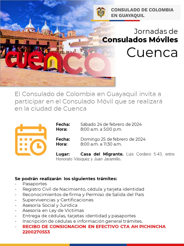 Consulado Móvil en Guayaquil febrero 2024