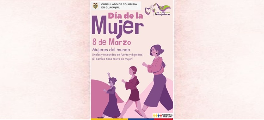 Consulado de Colombia en Guayaquil se une a la conmemoración del Día Internacional de la Mujer
