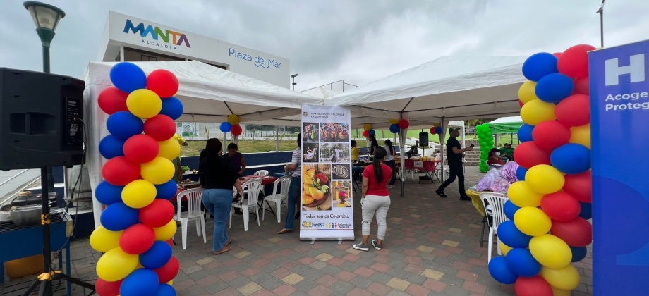 Consulado de Colombia en Guayaquil promovió la gastronomía colombiana en Manta