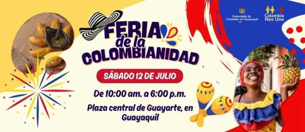 Consulado de Colombia en Guayaquil invita a celebrar juntos la colombianidad este sábado 12 de julio de 2025