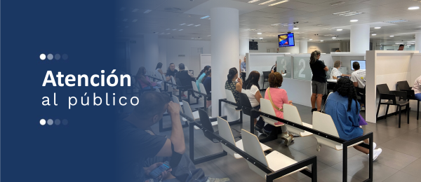 Banner general de atención al público